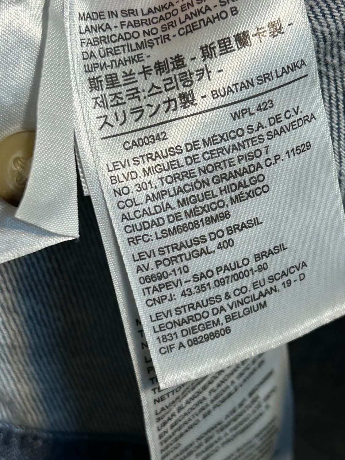 리바이스 오버사이즈 데님 후드 셔츠 상품이미지7