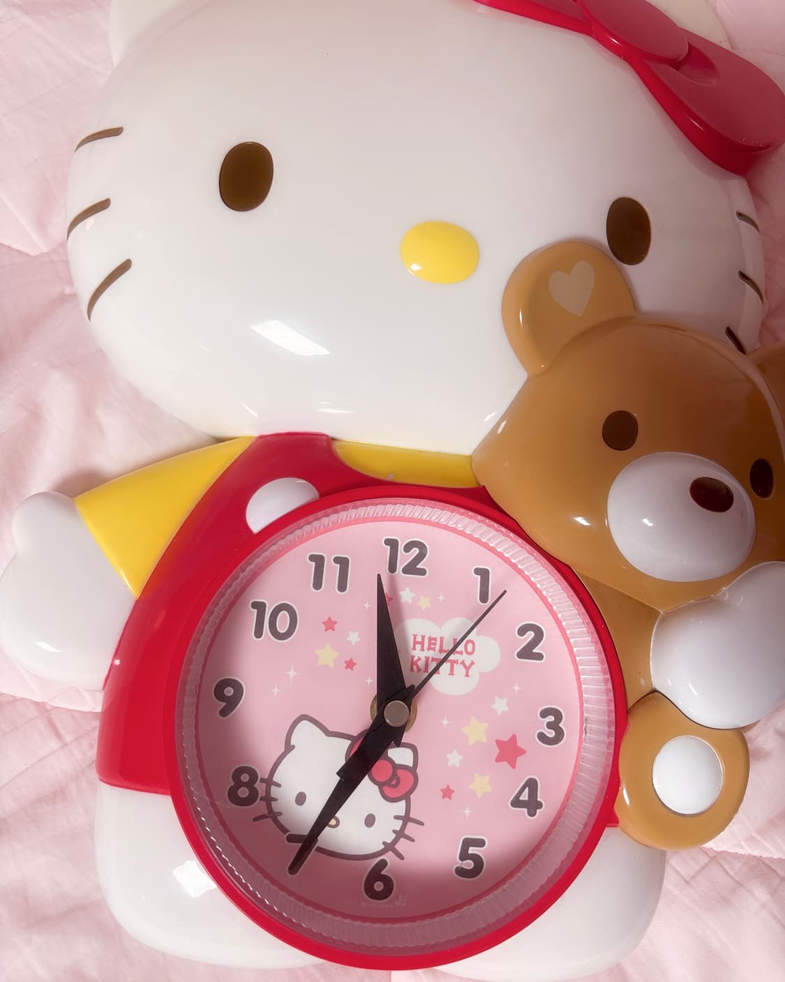 고전 키티 헬로키티 대형 벽 시계 엔젤 소품 상품이미지2