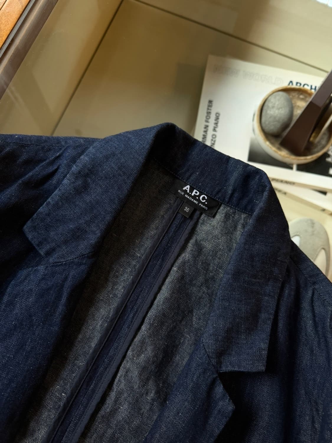 아페쎄 데님 테일러드 자켓 55 상품이미지7