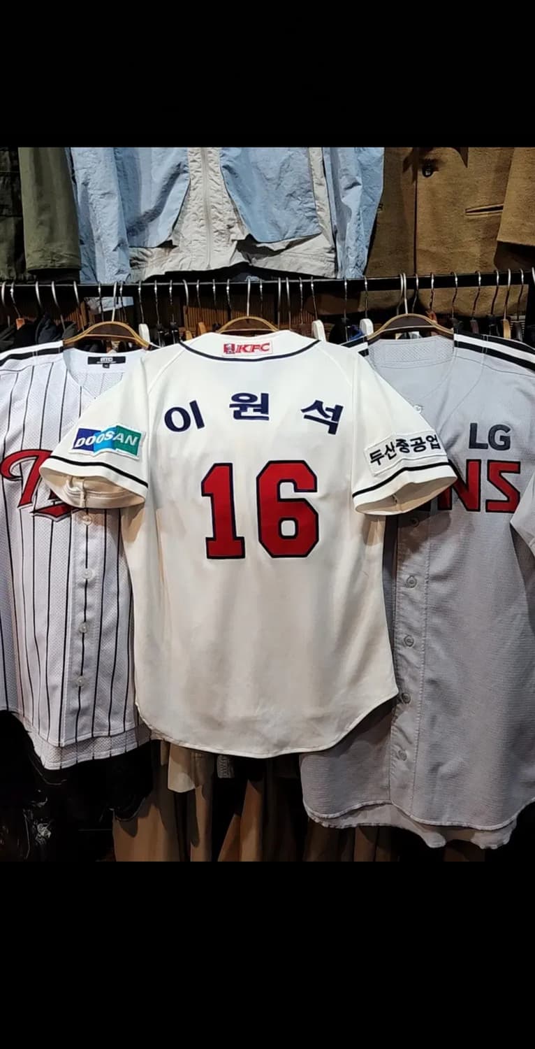 (90) 두산베어스 유니폼 반팔 이원석 마킹 야구져지  상품이미지7