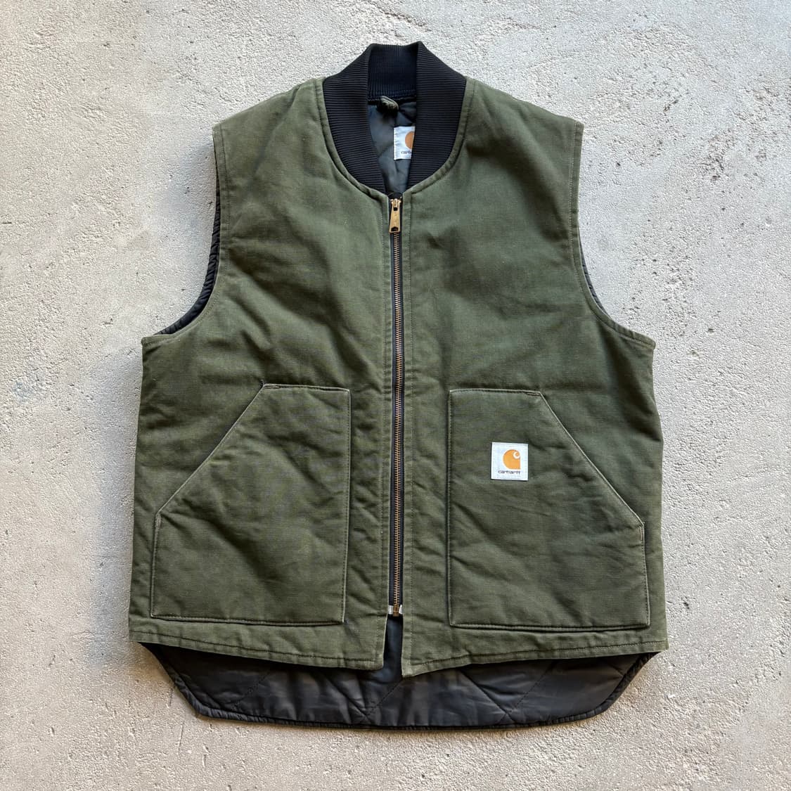 칼하트 VQ184 모스그린 퀼티드 라인 베스트 상품이미지1