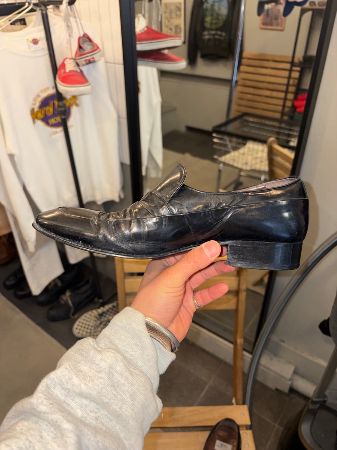 90‘s Balenciaga Paris Shirring BB loafer 상품이미지10