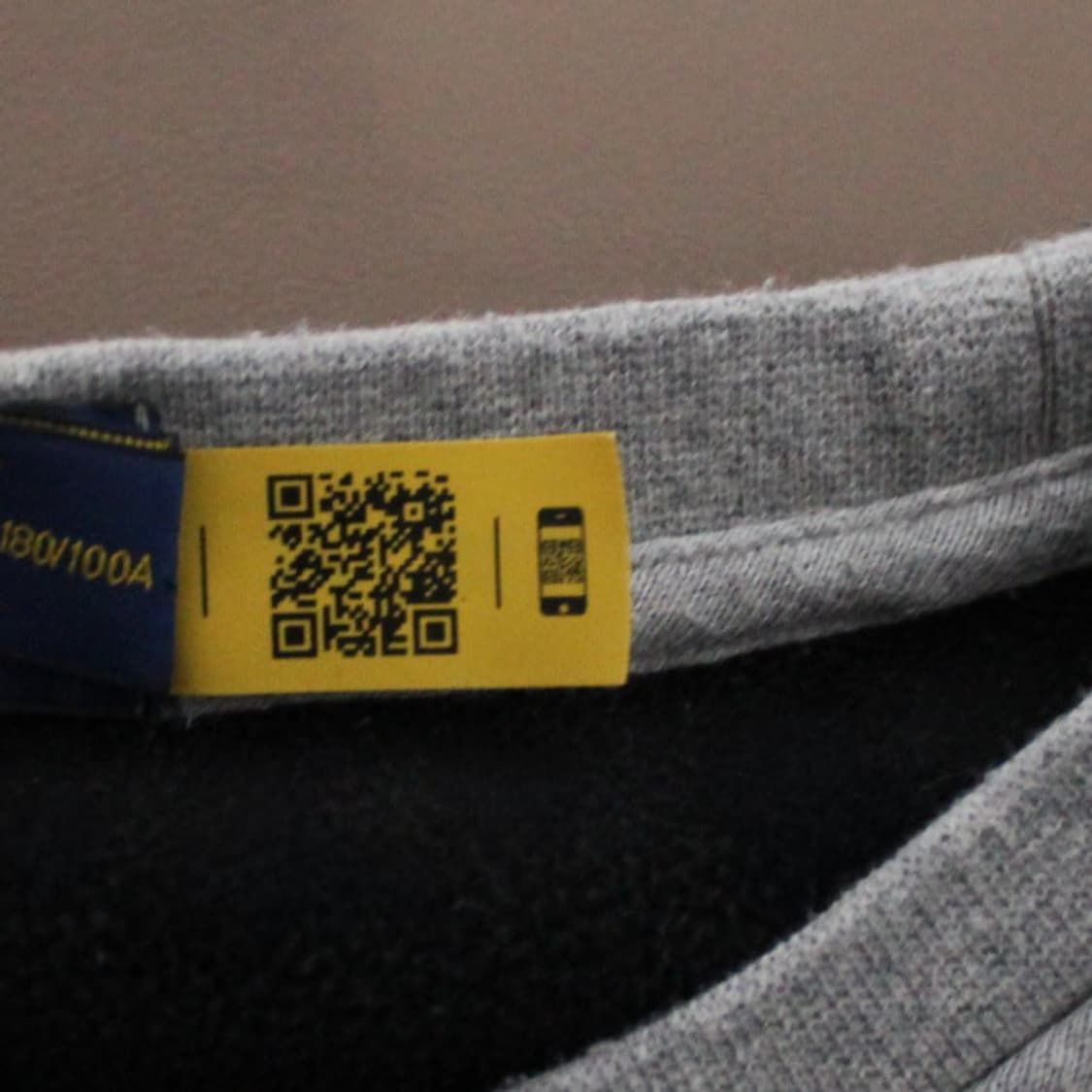Polo 폴로 랄프로렌 신형 기모 그레이 맨투맨 (QR인증) 상품이미지7