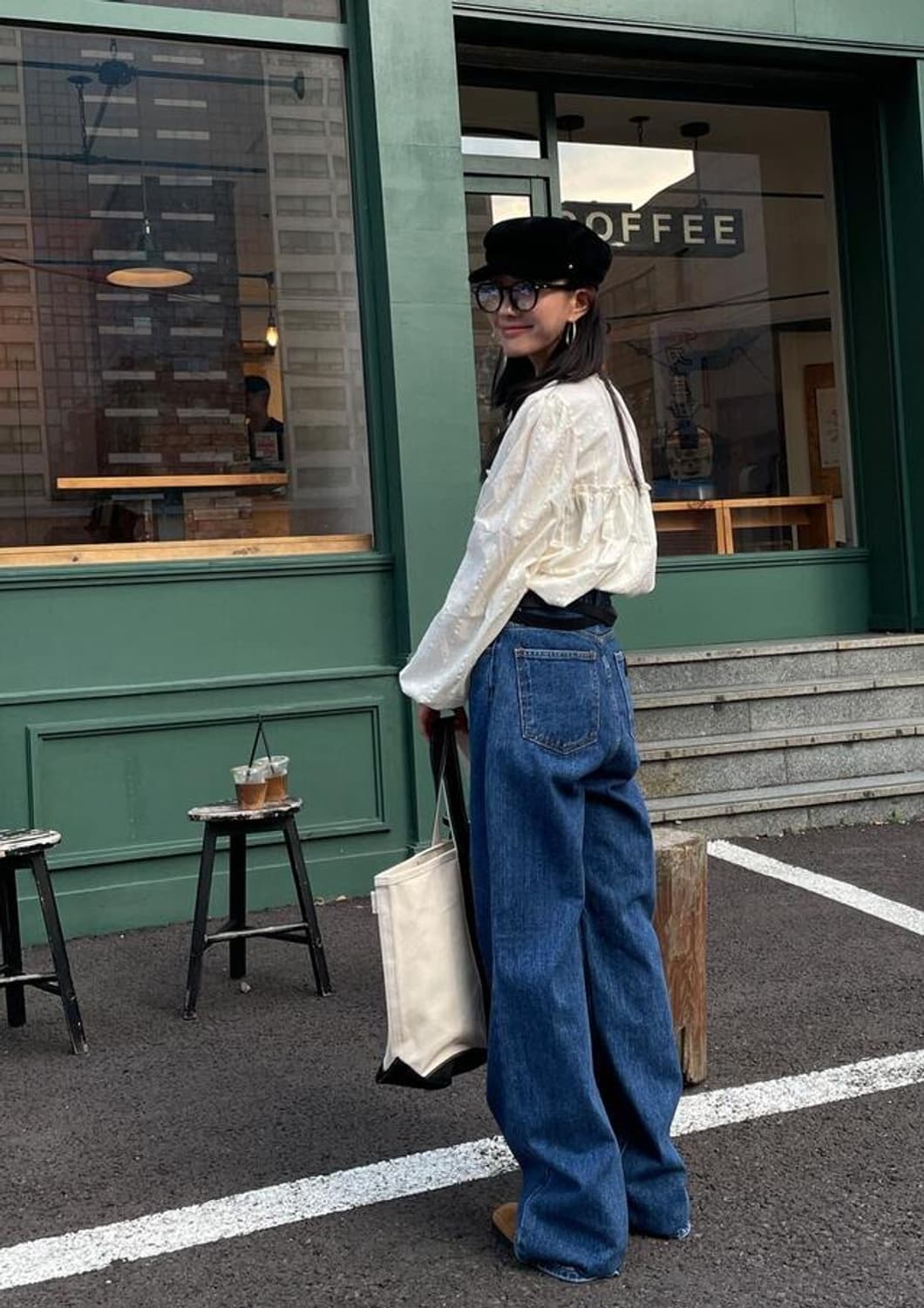 샵보얼 블라우스(블랙) 상품이미지7