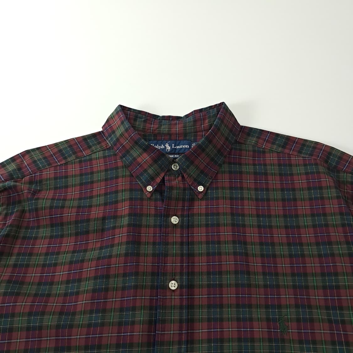 CK300 2XLT 폴로 90s 홍콩판 클래식 타탄체크 셔츠 남방 상품이미지2