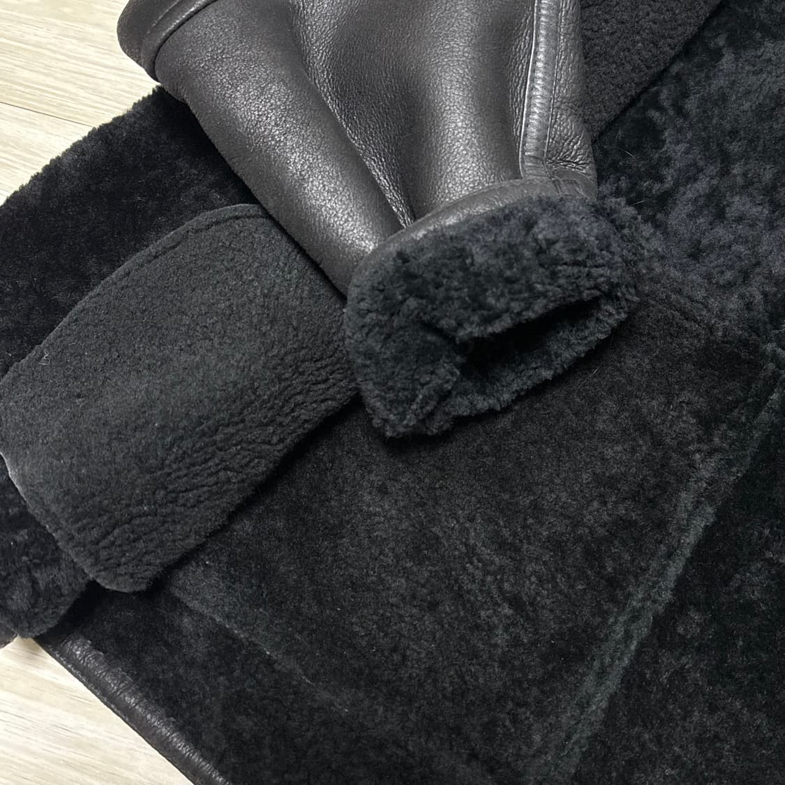 양가죽 리얼 무스탕 블랙 상품이미지4