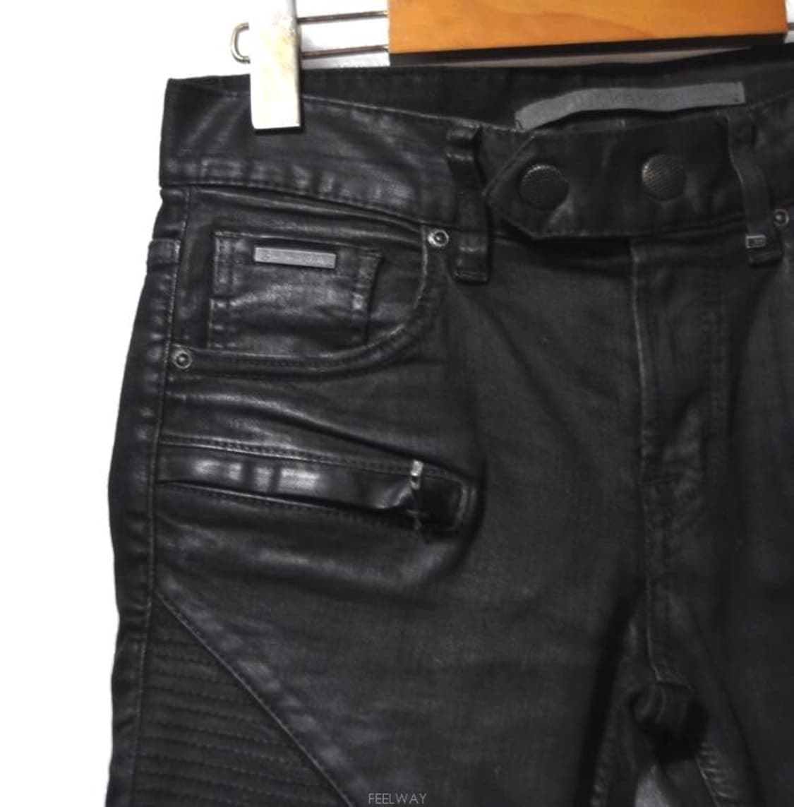 버커루/여성바이커코팅슬림스키니진(허리27) 상품이미지5