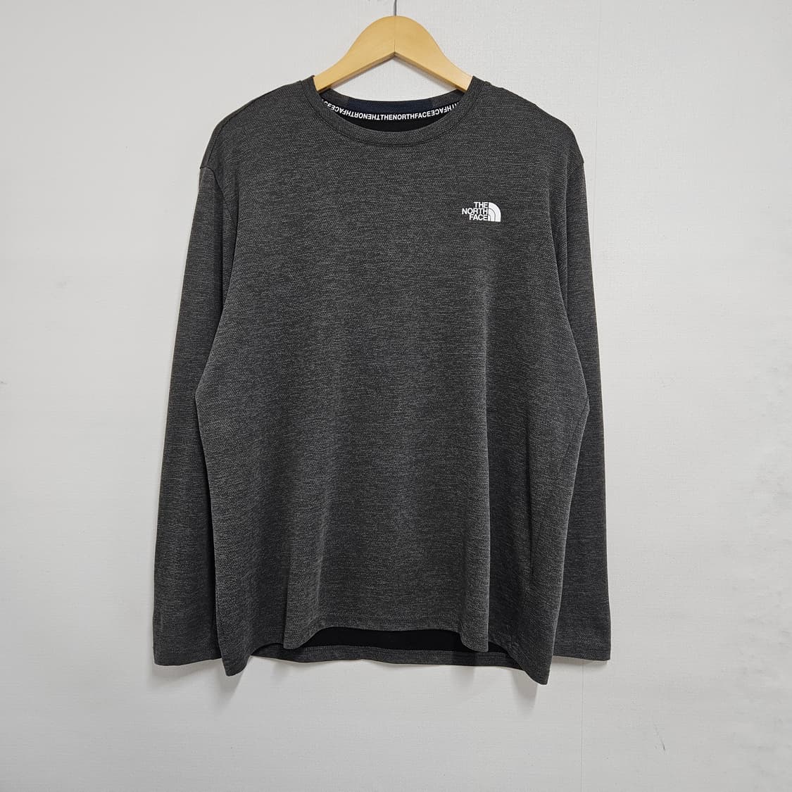 2XL 노스페이스 기능성 긴팔티셔츠 차콜그레이 상품이미지1