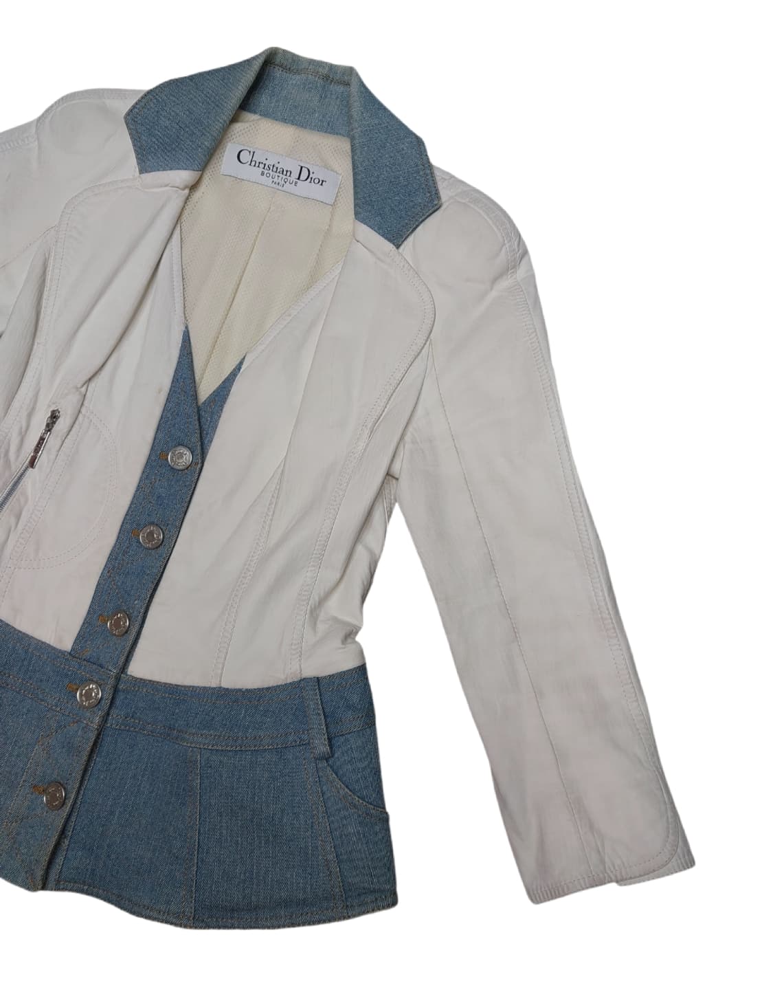 크리스찬 디올 빈티지 데님 양가죽 자켓 상품이미지3