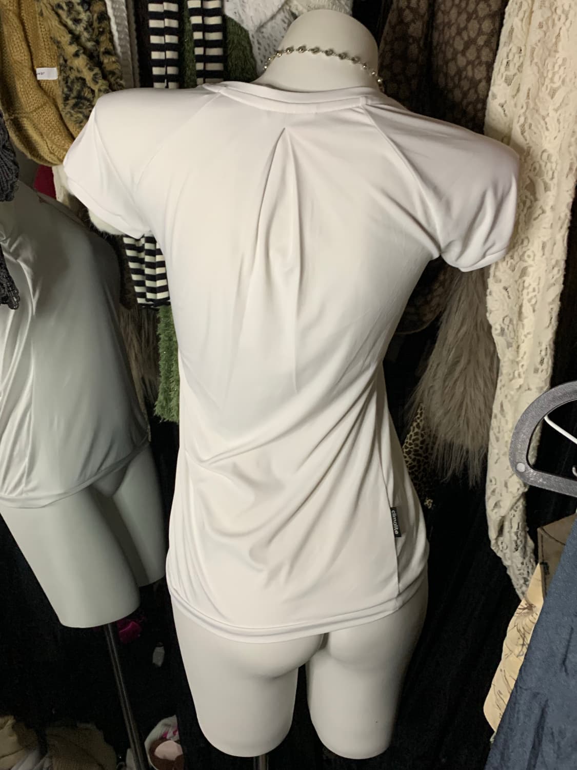 y2k 와투케 아디다스 땡땡이 레이어드 퍼프 반팔티 상품이미지3