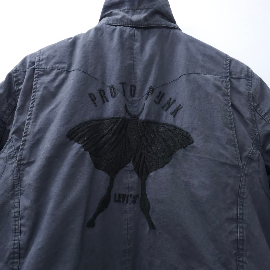 Levi's 워싱 다크그레이 퀼팅 피쉬테일 파카 밀리터리 자켓 상품이미지7