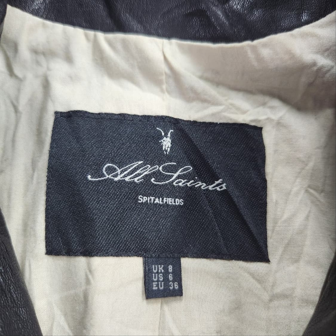 [여S]올세인츠 블랙 가죽 자켓[Y64-006] 상품이미지9