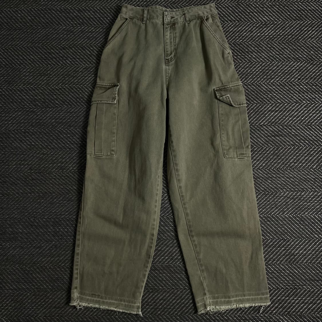 TOFFEE 카고 데님 와이드 퍼티그 팬츠 y 3731 상품이미지2