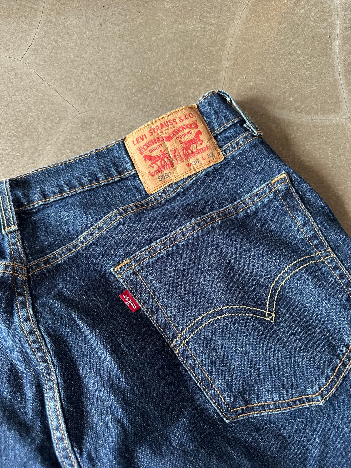 리바이스 505 레귤러핏 데님 팬츠 w36 상품이미지2