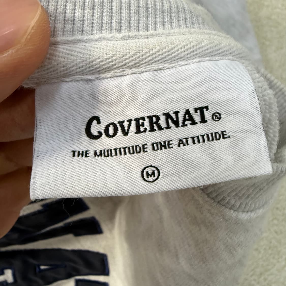 [M] 커버낫 레터링 로고 맨투맨 0105T1 상품이미지4