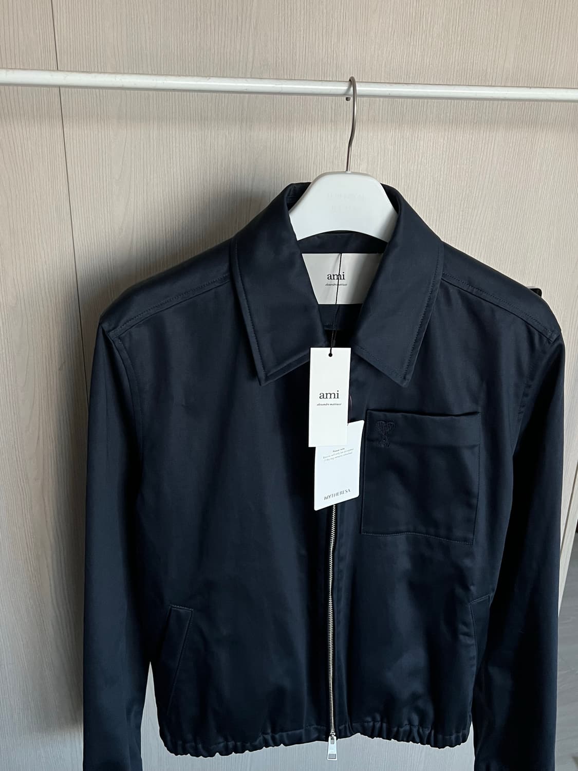 ami 아미 새틴 블루종 자켓 트러커 [새상품] m사이즈 상품이미지4