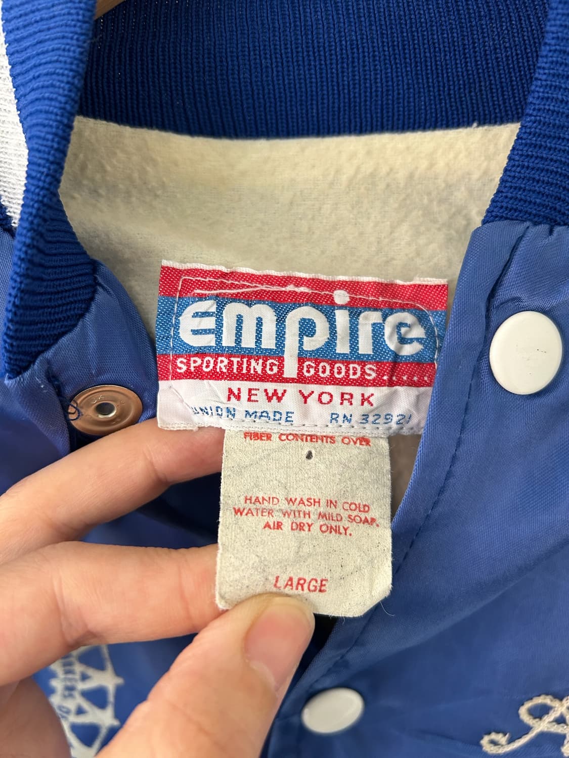 70-80's  vtg Empire Sporting goods satin 상품이미지5