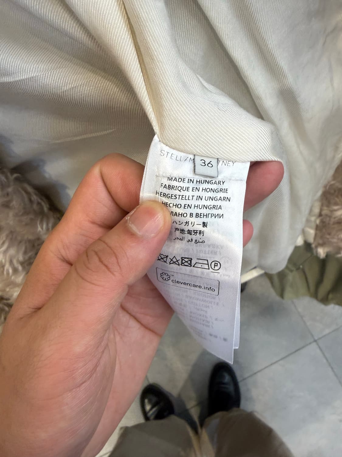 [36] 스텔라 매카트니 모헤어 쉬어링 코트 상품이미지3