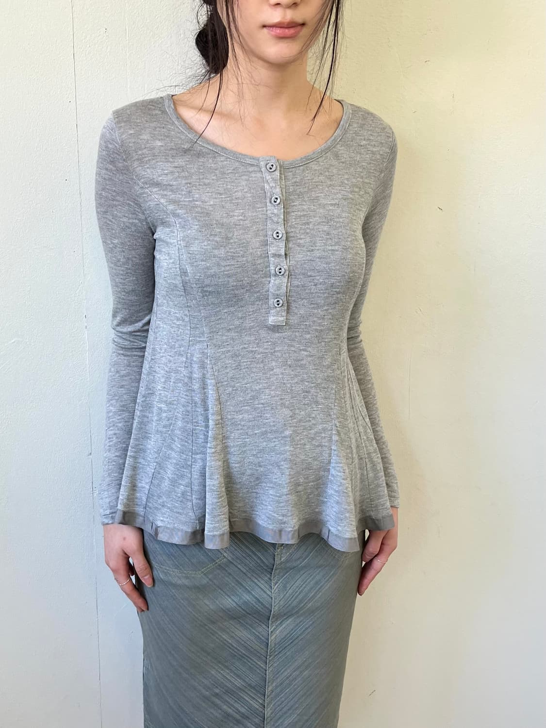 Cynthia Rowley 그레이 스커트 탑 상품이미지6