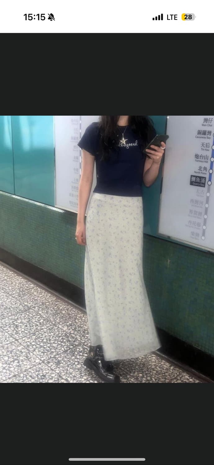 루루서울 플라워에이드 스커트 민트 단종제품 상품이미지1