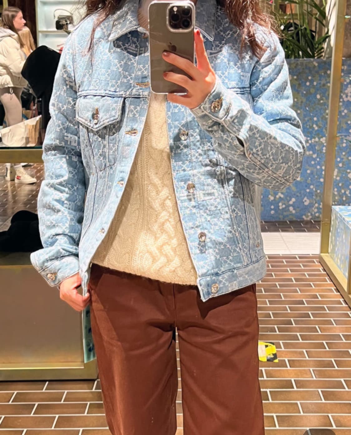 (새상품) 오프화이트 모노그램 자켓 상품이미지4