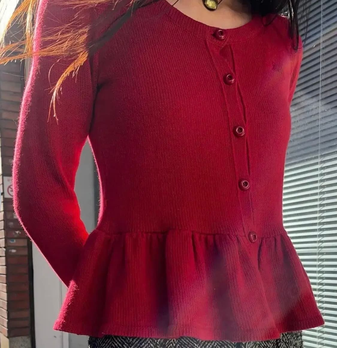 버버리블루라벨 가디건 38 상품이미지4