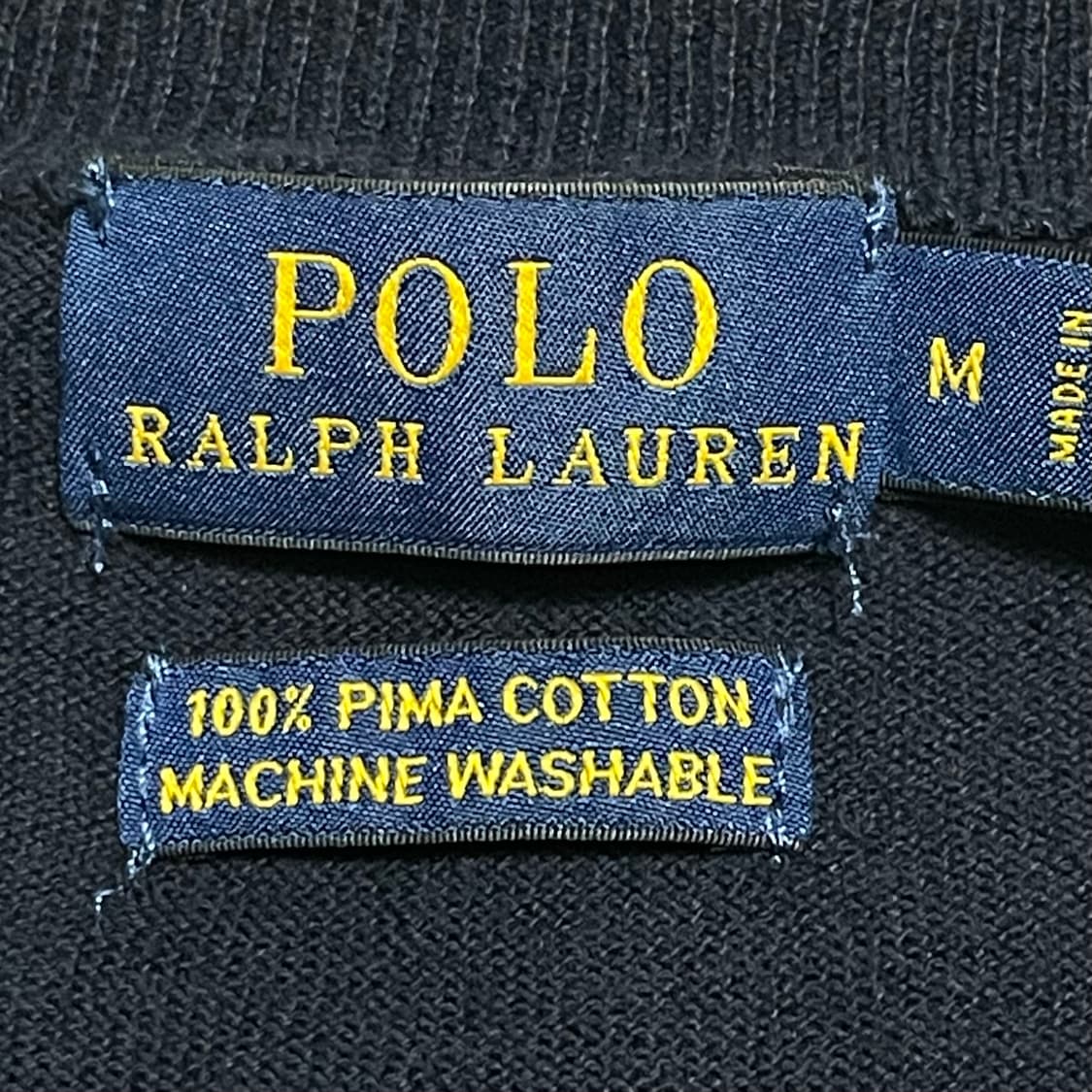 M 폴로랄프로렌 여성용 네이비 코튼 가디건 상품이미지3