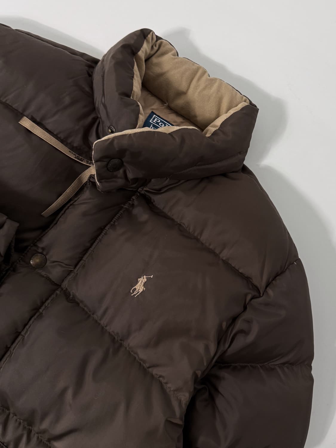 폴로 랄프로렌 루즈핏 딥브라운 덕다운 푸퍼 패딩 상품이미지5