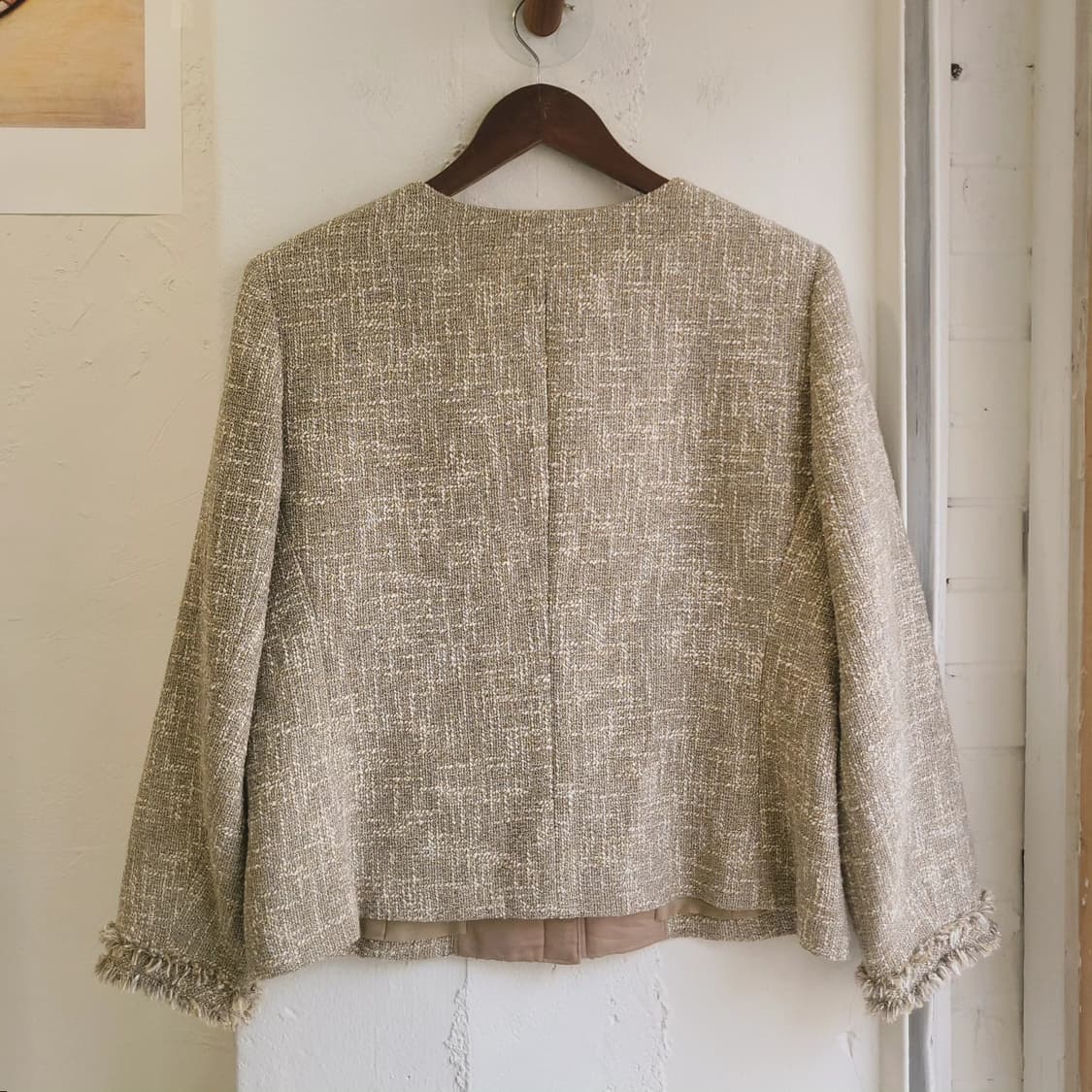 골드베이지 트위드 재킷(Japan made) 상품이미지6