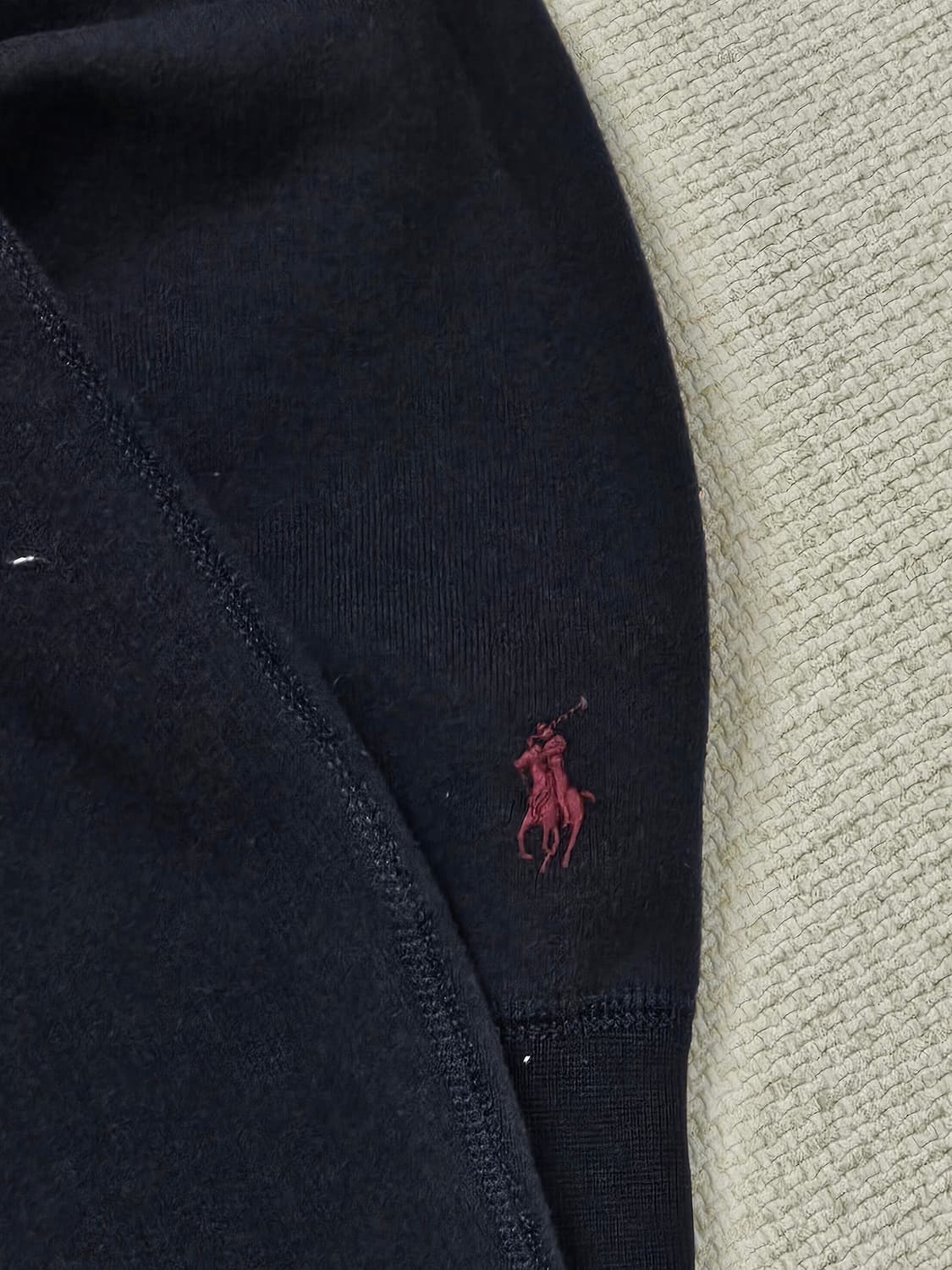 [L] 폴로 랄프로렌 네이비 아카이브 'POLO' 아플리케 기모 맨투맨 상품이미지6
