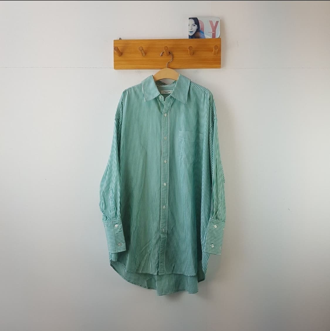 프릭스토어 컬러 스트라이프 빅셔츠 상품이미지3