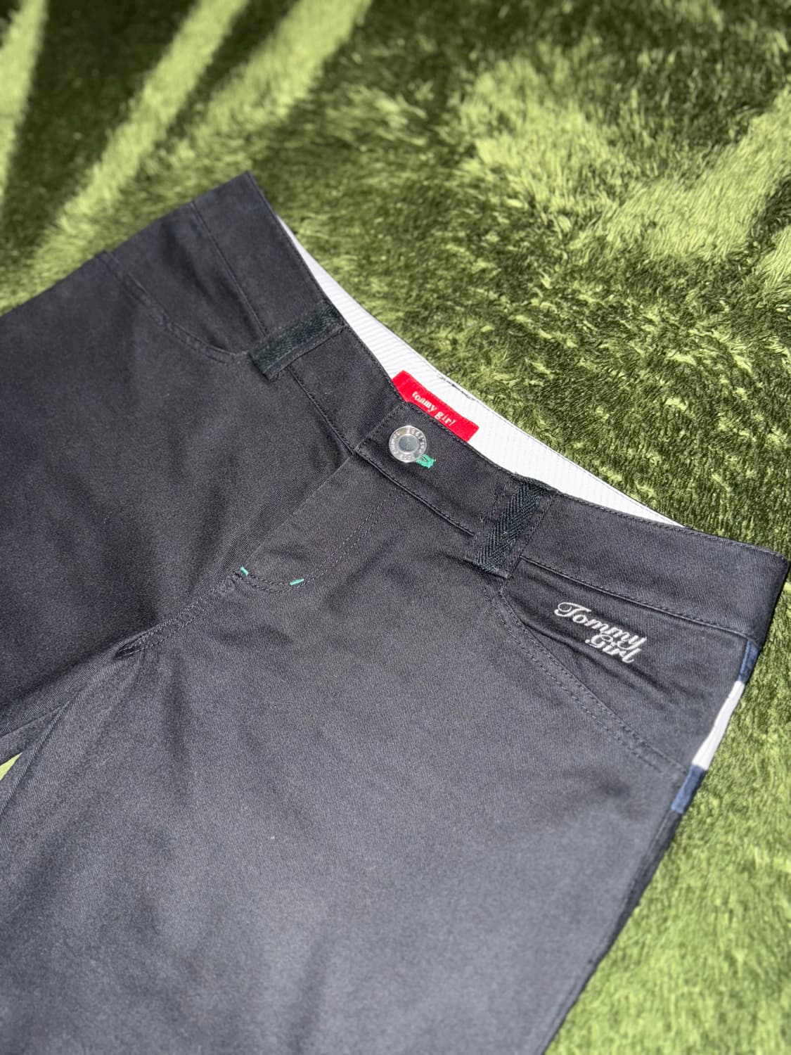 [M] TOMMY GIRLS 타미 걸스 재팬 패널 디테일 코튼 팬츠 블랙 상품이미지2