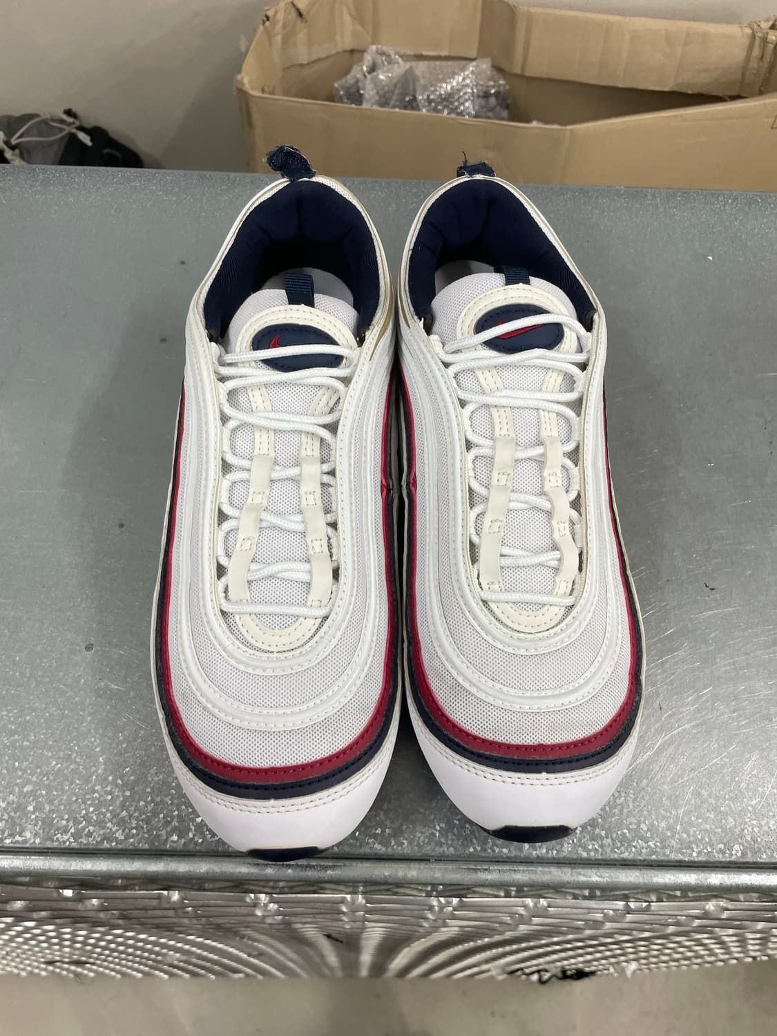 나이키 에어맥스 97 화이트 블랙 실버 285 상품이미지5