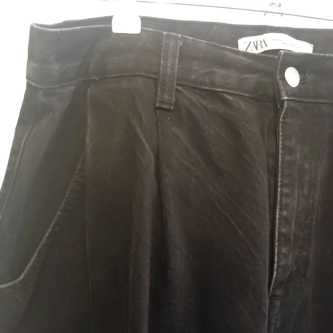 자라 투턱 와이드 테이퍼드 팬츠 상품이미지1