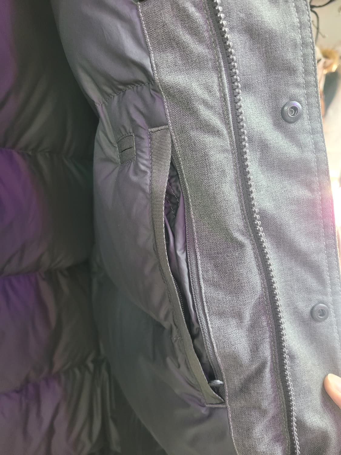 노스페이스 NSJ1DG52 후드 거위털 패딩 그레이 (후드 분리형) 상품이미지6