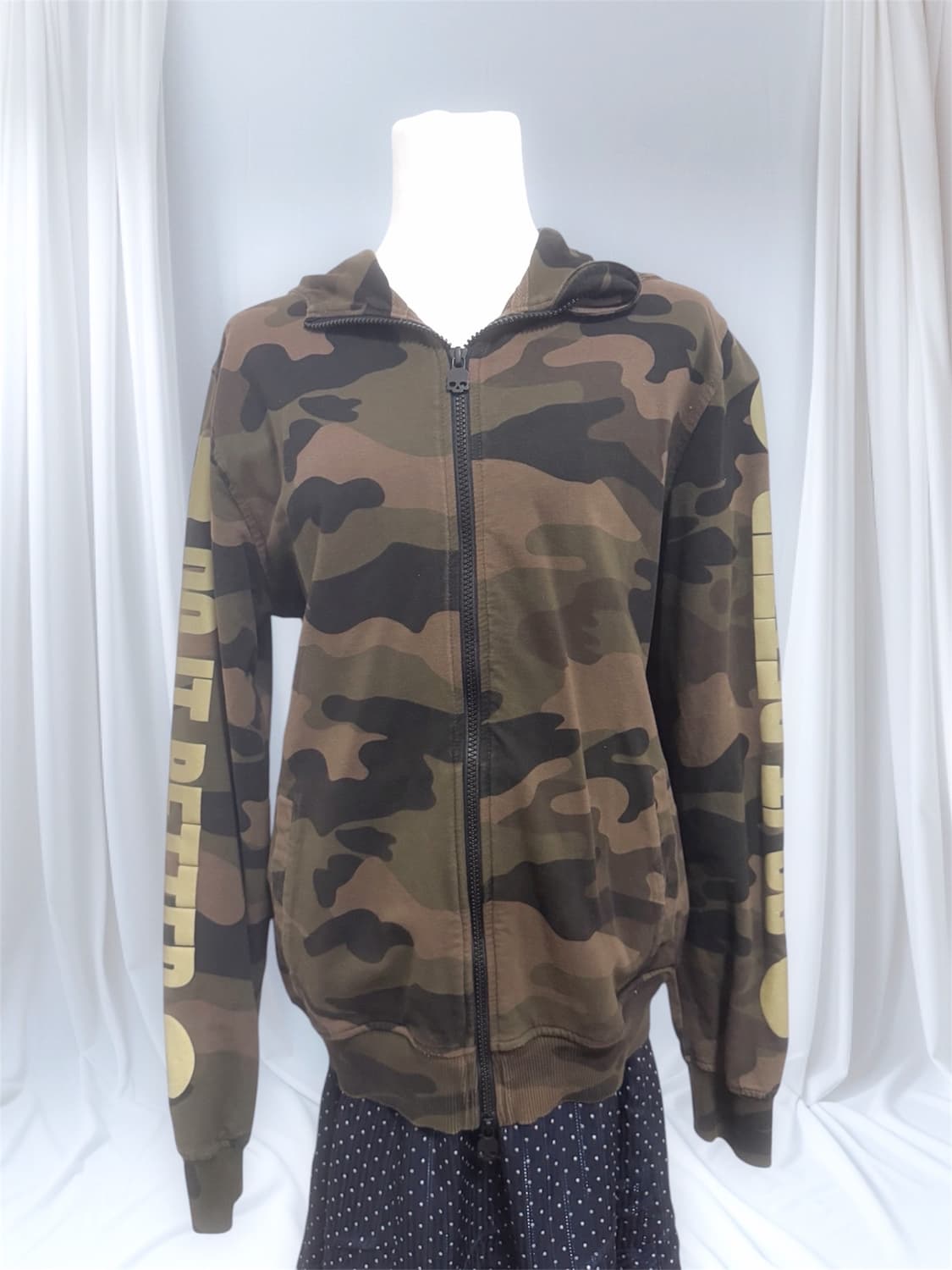 빈티지 y2k 카모 세미펑크 후드집업 상품이미지1