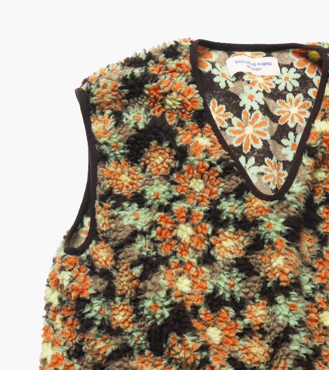 BEAMS BOY - JACQUARD BOA VEST 상품이미지5