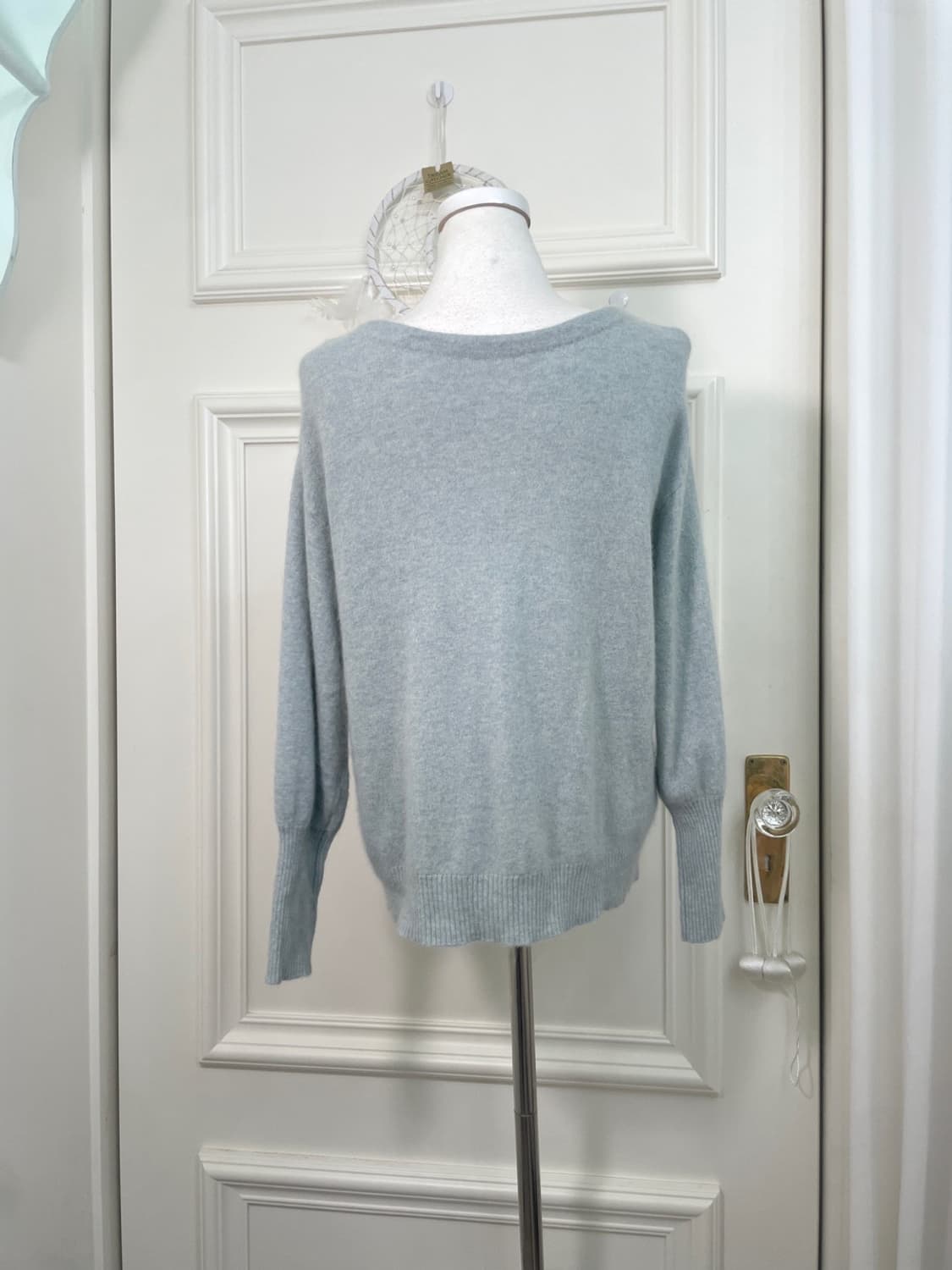 mint melange pearl button basic cardigan 상품이미지3