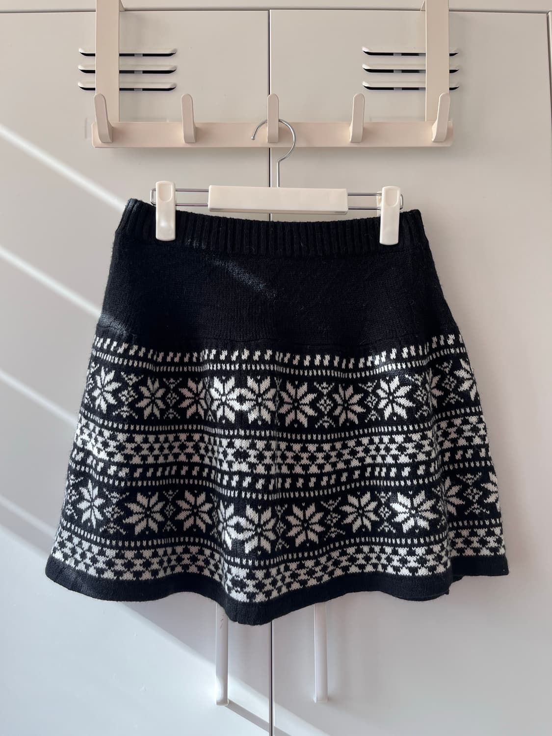 Japanese vintage 노르딕 눈꽃 니트 스커트 상품이미지2