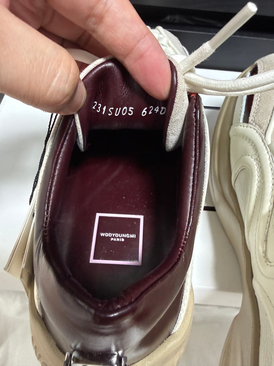 (새상품)우영미 브라운 레더 로우탑 스니커즈 (42-270 상품이미지7