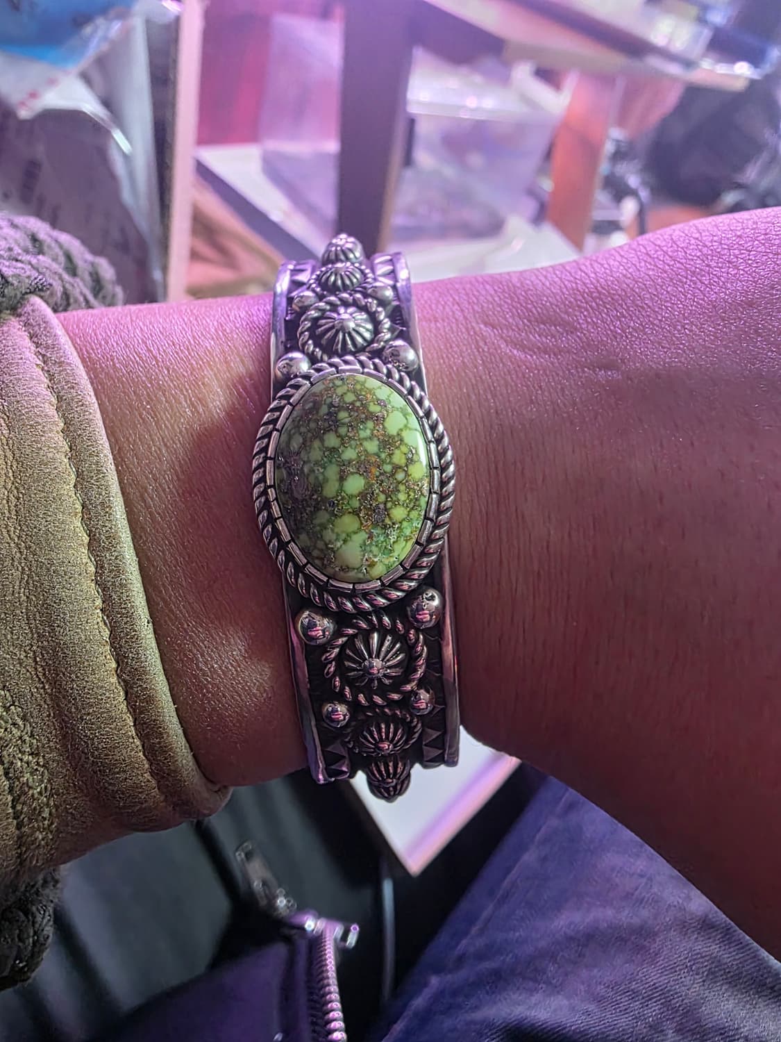 나바호 터키석 실버 팔찌 상품이미지7