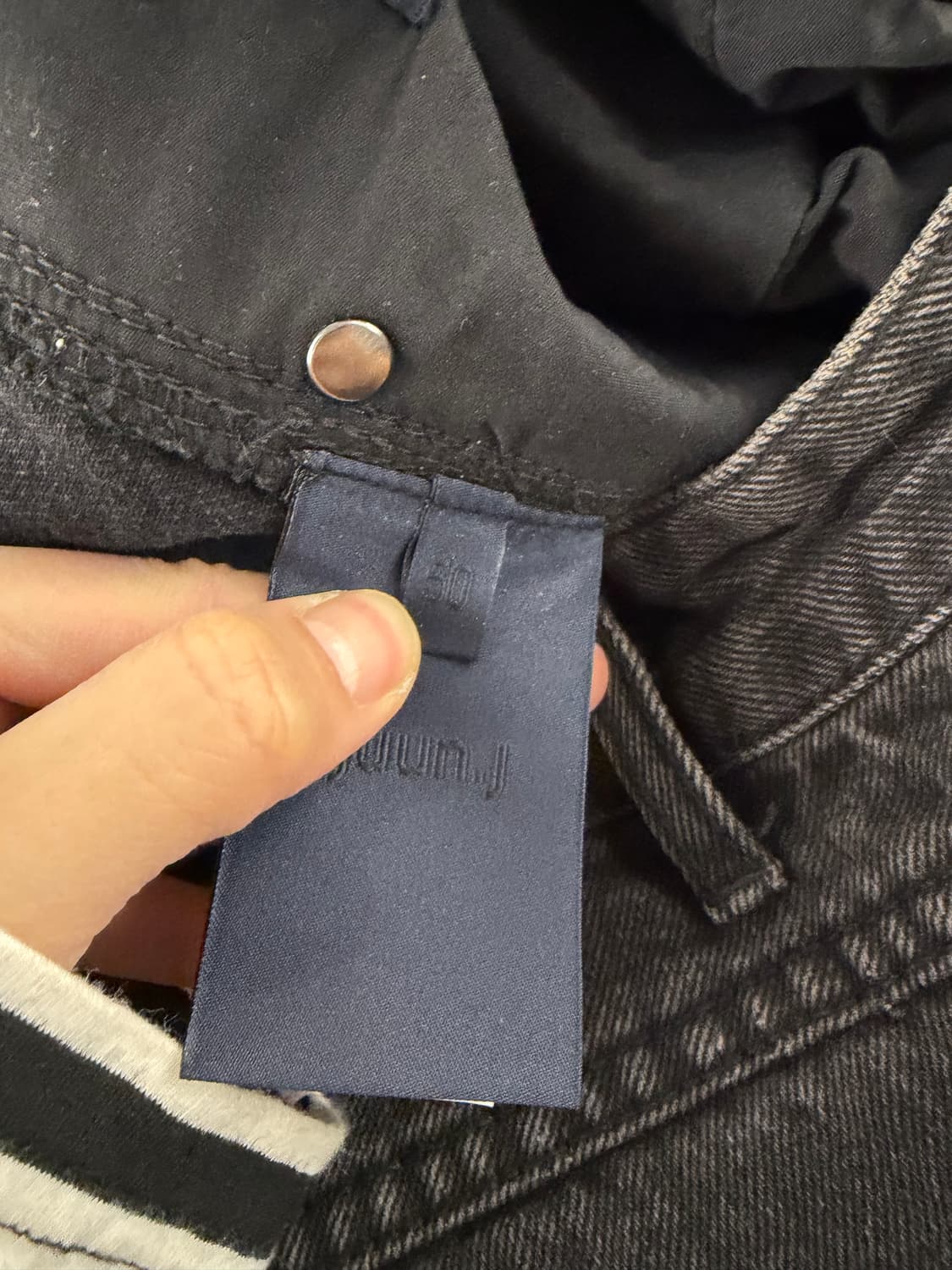 Juun.j two-tone leather pants 50 상품이미지8