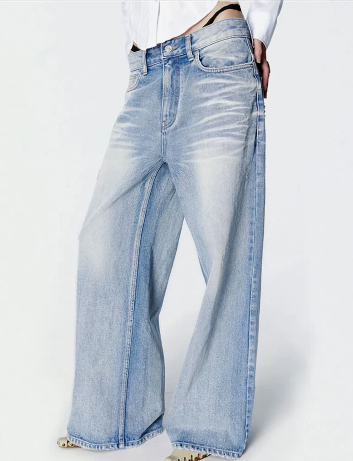 새상품) 2000아카이브스 SNYDER WIDE DENIM (BLUE) 상품이미지1
