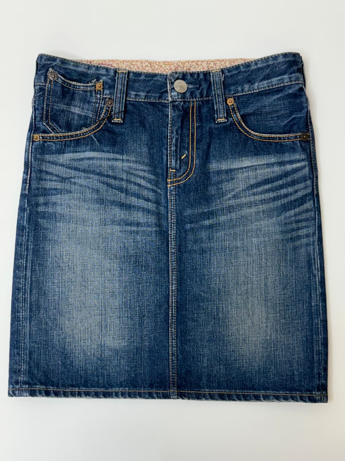 Levis 리바이스 워싱 데님 스커트 상품이미지2