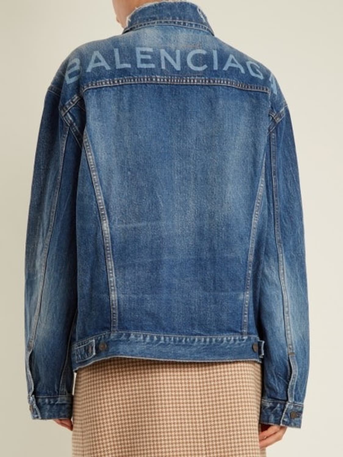 발렌시아가 백로고 데님자켓 46사이즈 상품이미지1