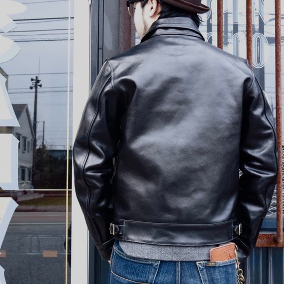 [40]트로피 클로딩 Steer hide A-1 숄 카라 스포츠 자켓 상품이미지4