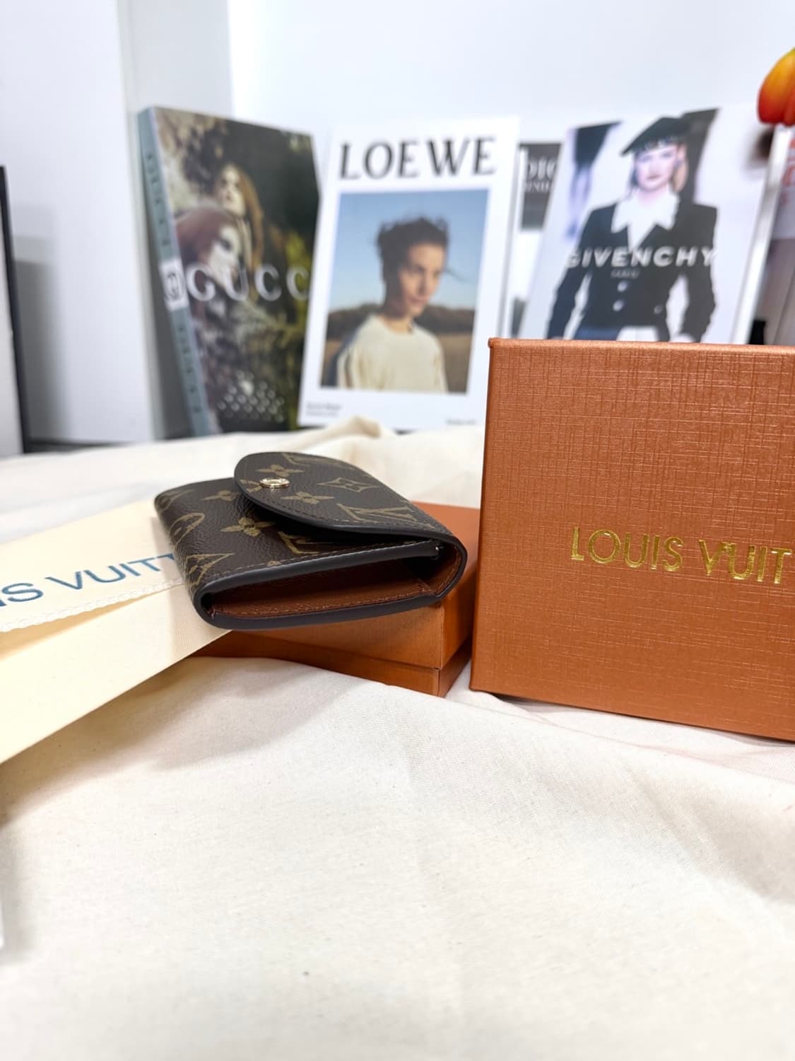 루이비통 모노그램 로잘리 코인퍼스 카드지갑 브라운 풀박스 상품이미지7