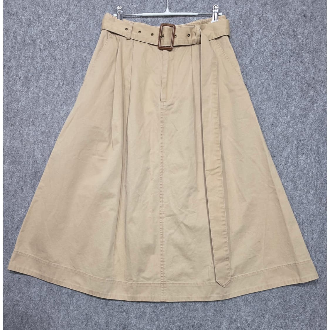 폴로 랄프로렌 벨티드 투턱 코튼 올드머니 A라인 스커트 치마 2사이즈 상품이미지1