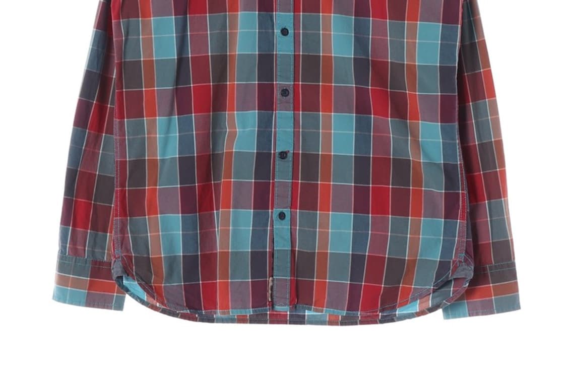 타미힐피거 데님 레드 멀티 체크 셔츠 L 상품이미지4