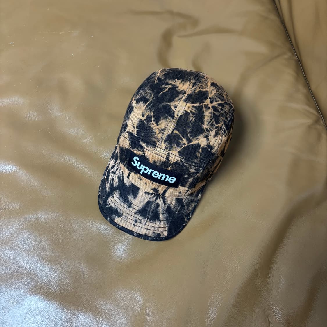 슈프림 캠프캡 모자 박스로고 데님 다이드 러스트 상품이미지5